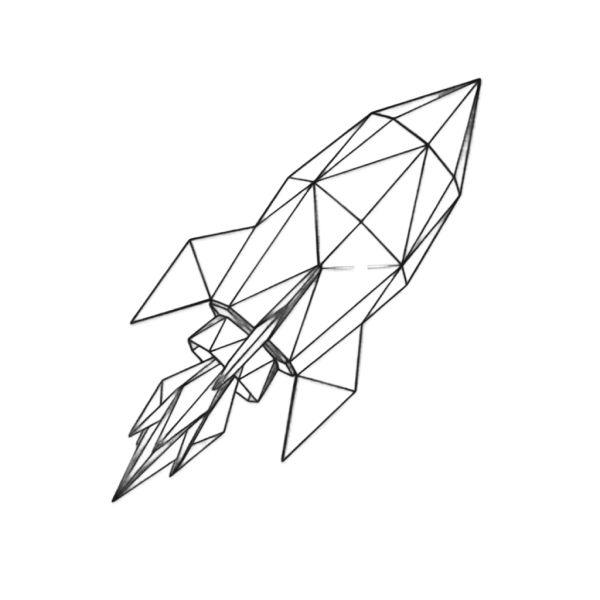 rocket wireframe